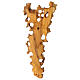 Crocefisso olivo intarsiato creazione s5