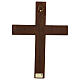 Cristo in croce legno rilievo dipinto 32 cm s4