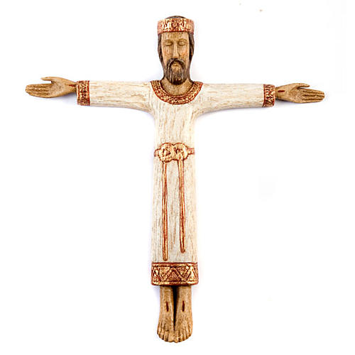 Cristo Sacerdote madera blanca 1