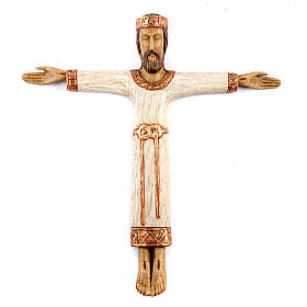 Cristo Sacerdote madeira branca
