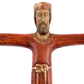 Christ Priest and King in wood