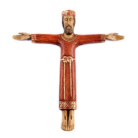 Cristo Sacerdote madera roja