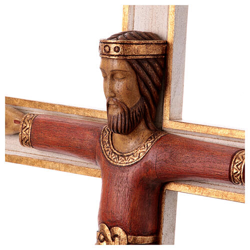 Cristo Sacerdote madera cruz mural 4
