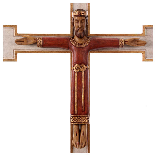Crucifix, Christ Prêtre en bois, affichage mur 6