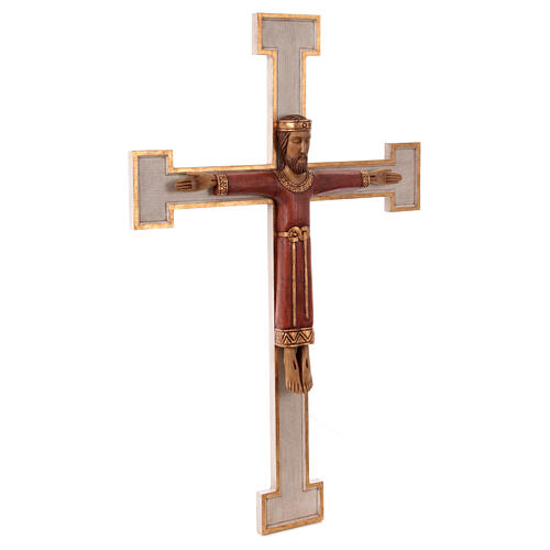 Crucifix, Christ Prêtre en bois, affichage mur 7