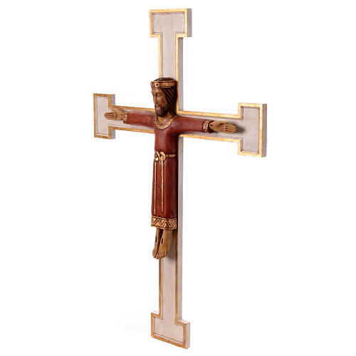 Crucifix, Christ Prêtre en bois, affichage mur 12