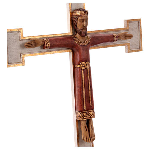 Crucifix, Christ Prêtre en bois, affichage mur 20