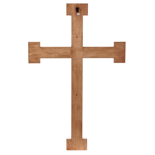 Crucifix, Christ Prêtre en bois, affichage mur 23