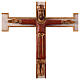 Crucifix, Christ Prêtre en bois, affichage mur s6