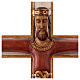 Crucifix, Christ Prêtre en bois, affichage mur s9
