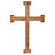 Crucifix, Christ Prêtre en bois, affichage mur s23