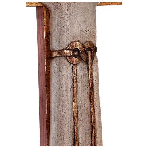 Crocefisso su croce legno naturale | vendita online su