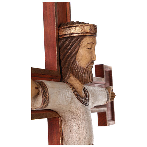 Cristo Sacerdote madeira cruz de parede 2