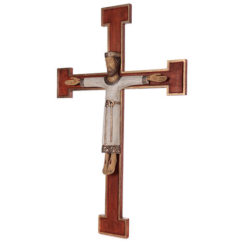 Cristo Sacerdote madeira cruz de parede 3