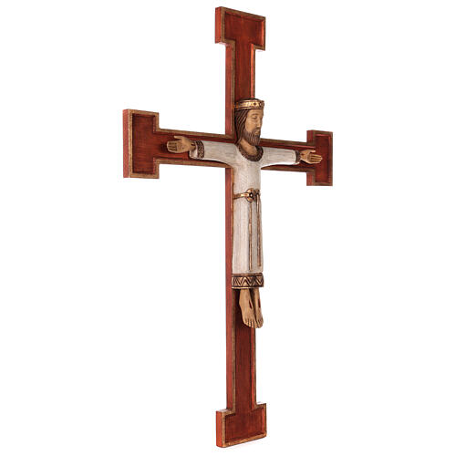 Cristo Sacerdote madeira cruz de parede 5