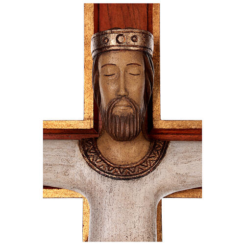 Cristo Sacerdote madeira cruz de parede 6