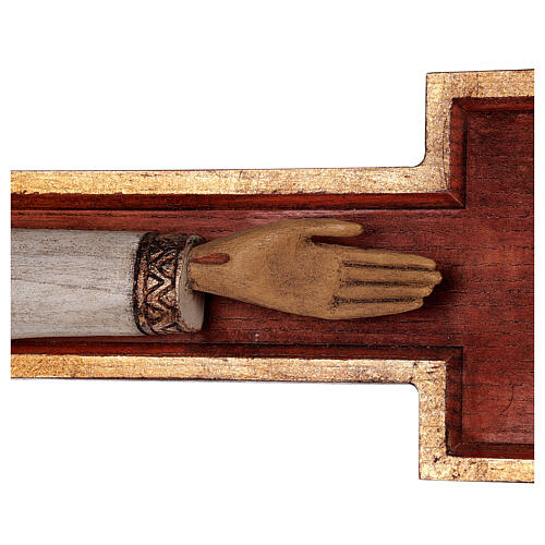 Cristo Sacerdote madeira cruz de parede 7