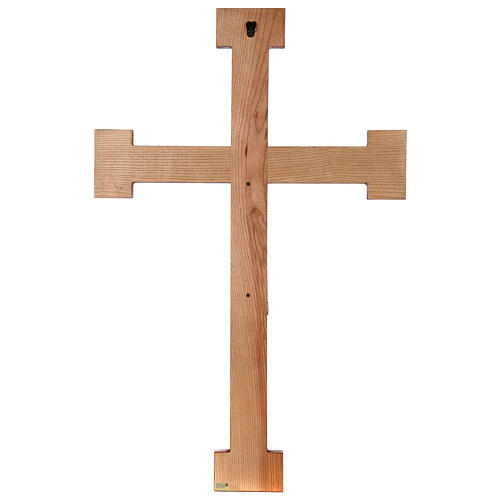 Cristo Sacerdote madeira cruz de parede 11