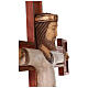 Cristo Sacerdote madeira cruz de parede s2