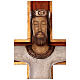 Cristo Sacerdote madeira cruz de parede s6