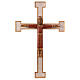 Cristo Sacerdote madeira cruz de parede s1