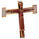 Cristo Sacerdote madeira cruz de parede s19