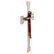 Cristo Sacerdote madeira cruz de parede s22