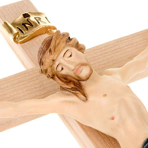 Crucifix Christ body with blue and golden vest 2
