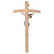 Crucifix croix courbée Corps de Christ veste bleue s4