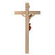 Krucyfiks krzyż prosty szata czerwona i złota s4