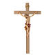 Crucifixo cruz recta túnica vermelha e ouro s1