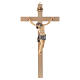 Crucifix croix droite Corps de Christ veste bleue s1