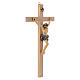 Crucifixo túnica azul escuro cruz recta s3