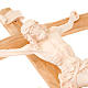 Crucifix croix courbée Corps du Christ bois naturel s2