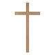 Krzyż z prostymi ramionami rzeźbiony prawdziwe drewno s1