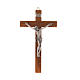 Kruzifix Holz schlau 12 x 7 Zentimeter s1
