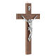 Wooden crucifix and metal body of Christ s3