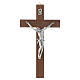 Crucifix bois de noix sans base s1