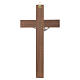 Crucifix bois de noix sans base s4