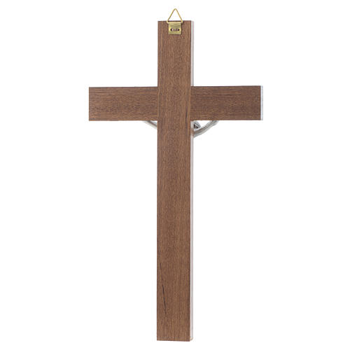 Wooden crucifix and metal body of Christ 4