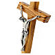 Crucifix  moderne, bois d'olivier s2