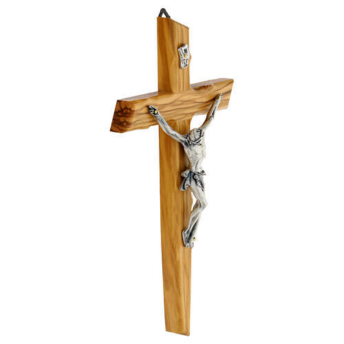 Crocefisso moderno legno d'ulivo 4