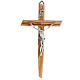 Modern crucifix in olive wood s1