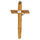 Modern crucifix in olive wood s5