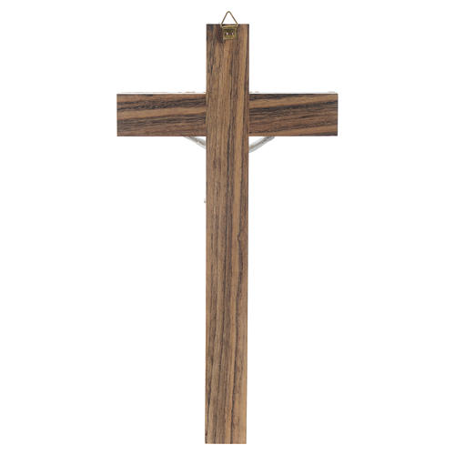 Crucifixo madeira imitação de madrepérola 4