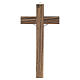 Crucifixo madeira imitação de madrepérola s4