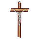 Crucifix en padouk et bois d'olivier s1