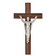 Wooden crucifix with risen Christ in metal s1