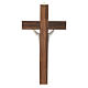 Wooden crucifix with risen Christ in metal s4
