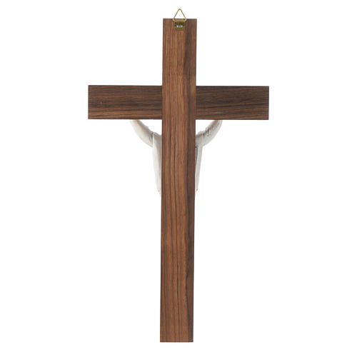 Wooden crucifix with risen Christ in metal 4